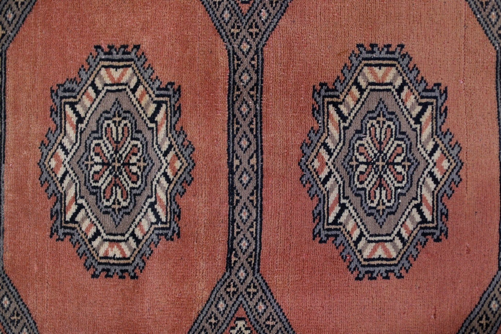 Handmade Vintage Princess Bokhara Hallway Runner | 308 x 78 cm | 10'1" x 2'7" - Najaf Rugs & Textile