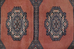 Handmade Vintage Princess Bokhara Hallway Runner | 308 x 78 cm | 10'1" x 2'7" - Najaf Rugs & Textile