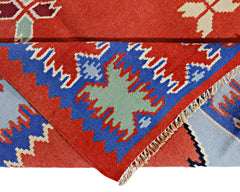 Handmade Vintage Romanian Kilim | 289 x 197 cm | 9'6" x 6'6" - Najaf Rugs & Textile