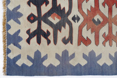 Handmade Vintage Serbian Kilim | 290 x 199 cm | 9'6" x 6'6" - Najaf Rugs & Textile