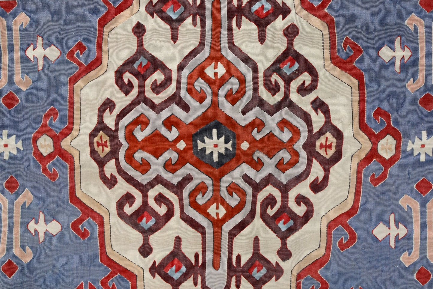 Handmade Vintage Serbian Kilim | 290 x 199 cm | 9'6" x 6'6" - Najaf Rugs & Textile
