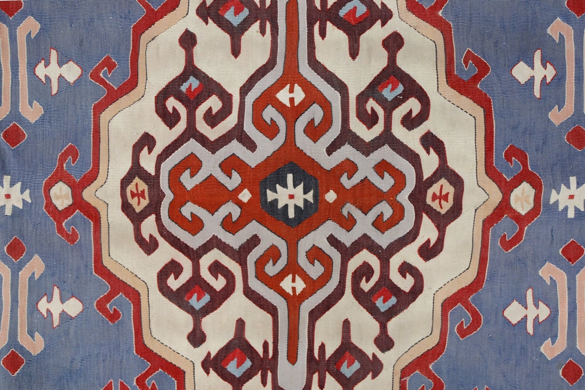 Handmade Vintage Serbian Kilim | 290 x 199 cm | 9'6" x 6'6" - Najaf Rugs & Textile