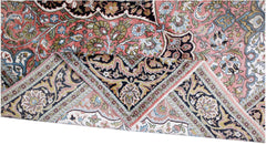 Handmade Vintage Silk Kashmiri Rug | 277 x 184 cm | 9'1" x 6' - Najaf Rugs & Textile