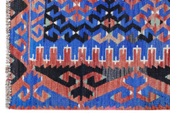 Handmade Vintage Turkish Kilim | 314 x 176 cm | 10'4" x 5'9" - Najaf Rugs & Textile