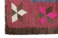 Handmade Vintage Turkish Kilim | 334 x 199 cm | 11' x 6'6" - Najaf Rugs & Textile