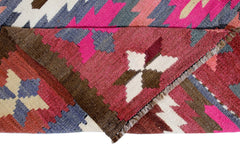 Handmade Vintage Turkish Kilim | 334 x 199 cm | 11' x 6'6" - Najaf Rugs & Textile