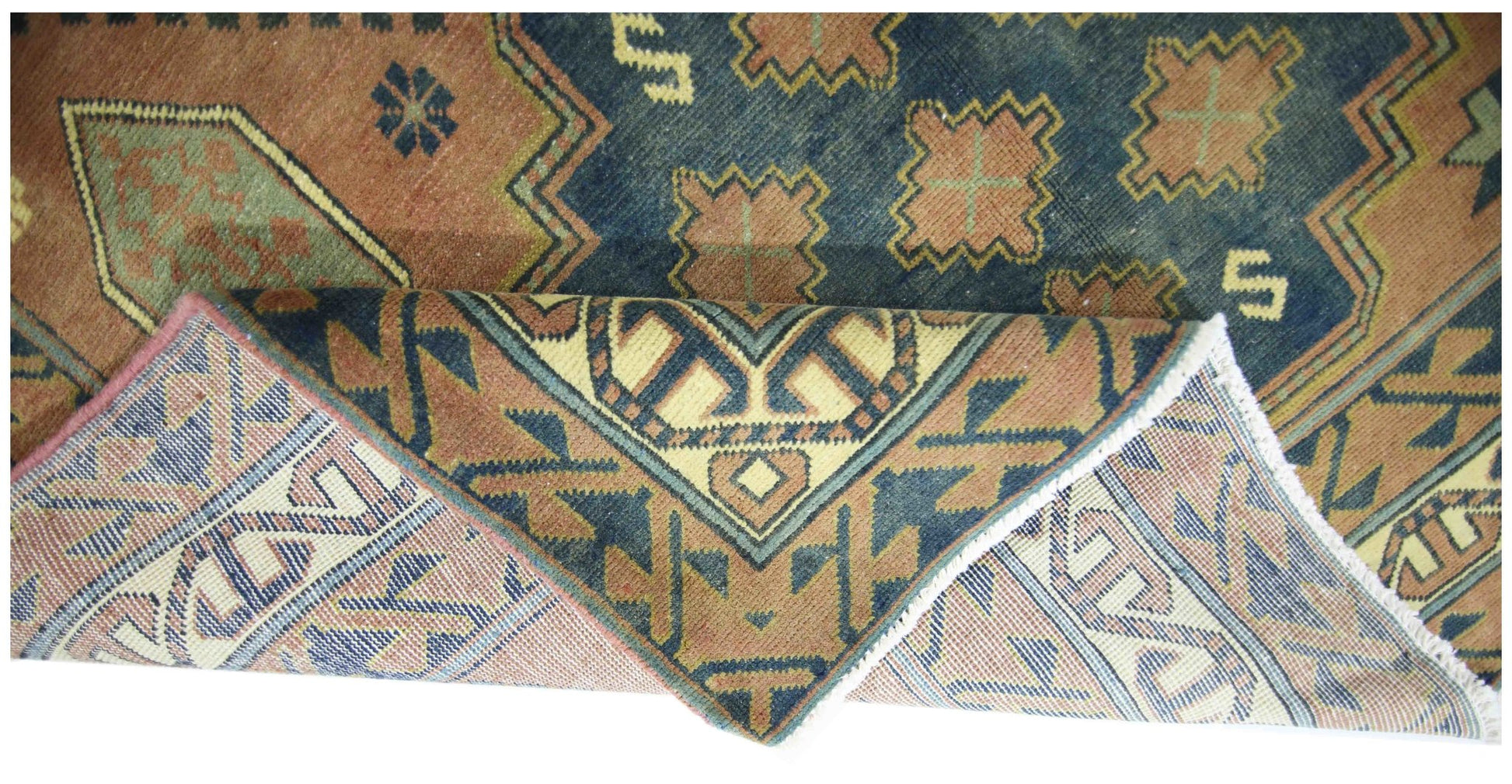 Handmade Vintage Turkish Rug | 190 x 142 cm | 6'3" x 4'8" - Najaf Rugs & Textile