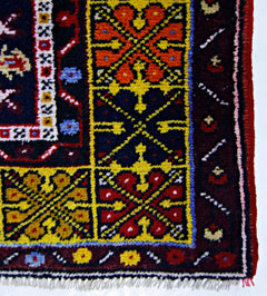 Handmade Vintage Turkish Rug | 212 x 122 cm | 6'11" x 4' - Najaf Rugs & Textile
