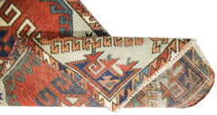 Handmade Vintage Turkish Hallway Runner | 209 x 51 cm | 6'10" x 1'8" - Najaf Rugs & Textile