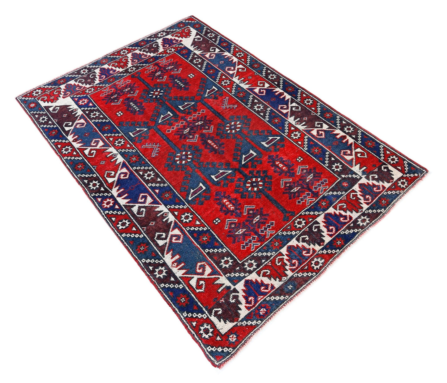 Handmade Vintage Turkish Dosemalti Rug | 183 x 119 cm | 6' x 3'11" - Najaf Rugs & Textile