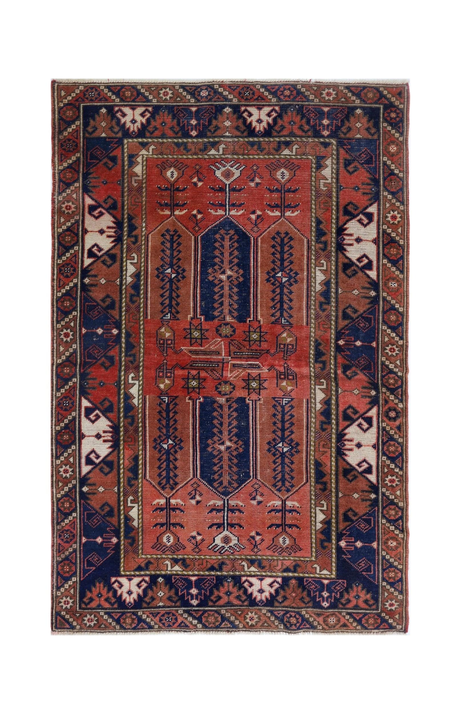 Vintage Turkish Dosemalti Rug