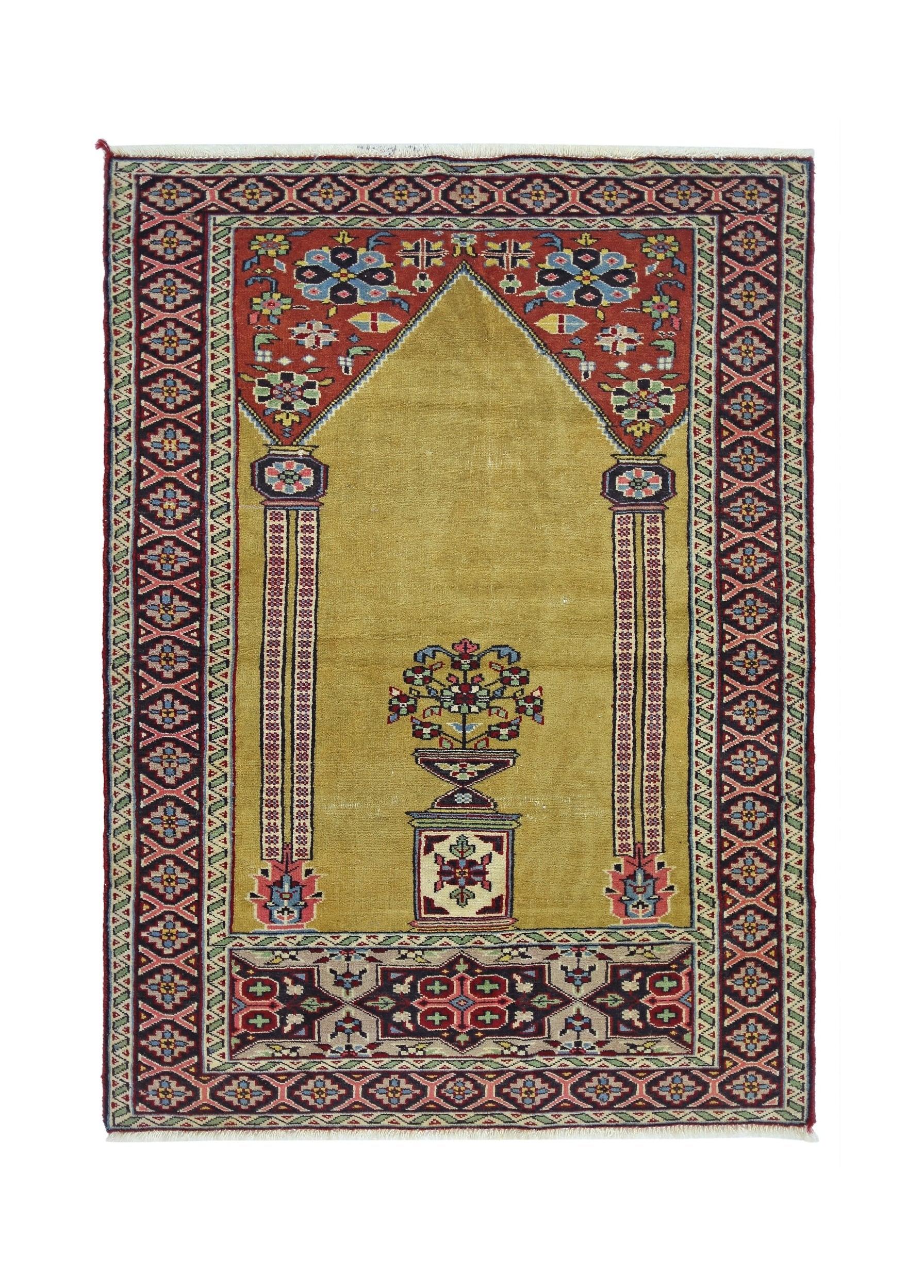 Vintage Turkish Kayseri Rug
