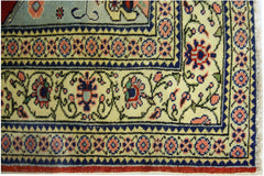 Handmade Vintage Turkish Kayseri Prayer Rug | 131 x 93 cm | 4'4" x 3'1" - Najaf Rugs & Textile