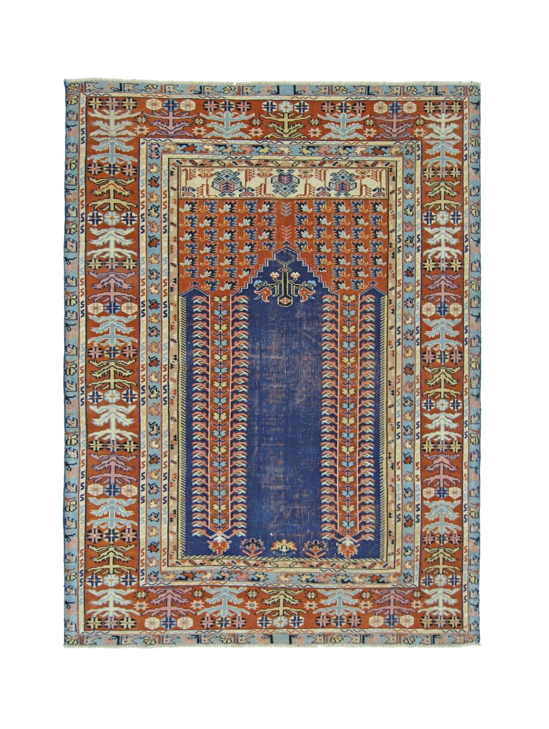 Vintage Turkish Kayseri Rug