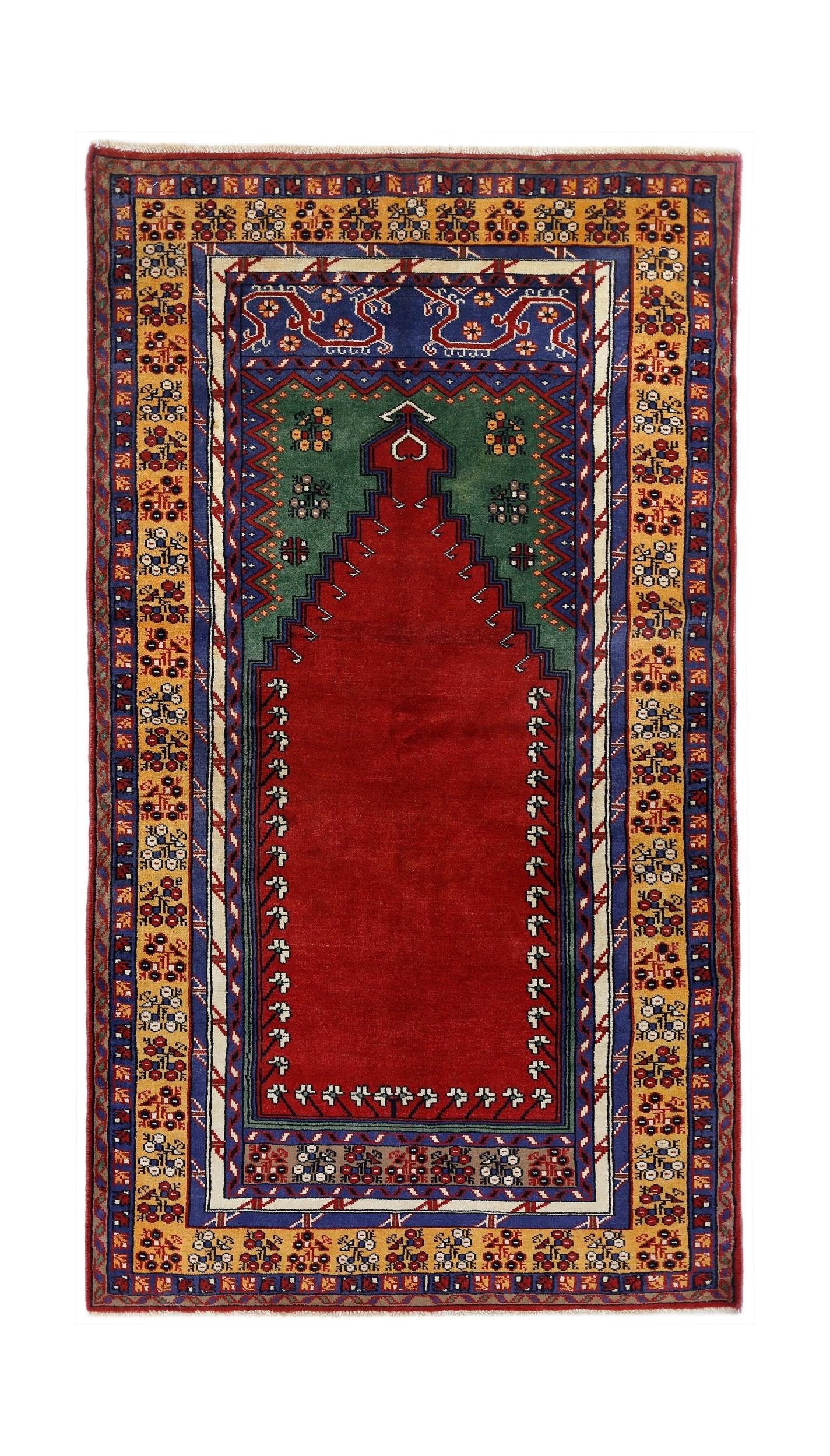 Vintage Turkish Kayseri Rug