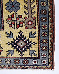 Handmade Vintage Turkish Kayseri Prayer Rug | 198 x 122 cm | 6'6" x 4' - Najaf Rugs & Textile