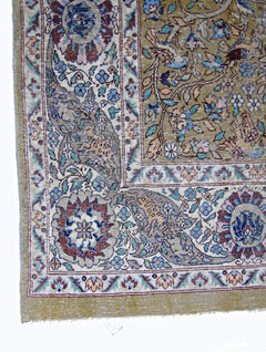 Handmade Vintage Persian Kerman Rug | 265 x 151 cm | 8'8 x 4'11" - Najaf Rugs & Textile