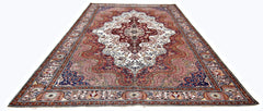 Handmade Vintage Turkish Kayseri Rug | 297 x 194 cm | 9'9" x 6'5" - Najaf Rugs & Textile
