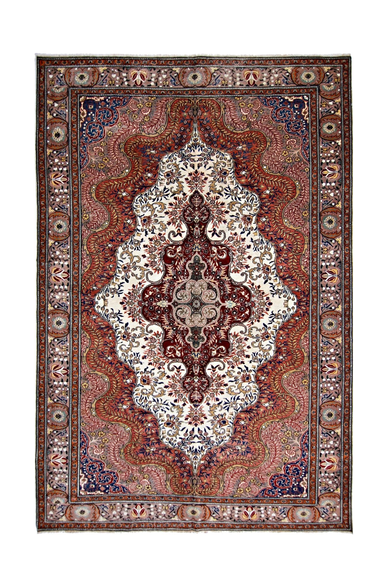 Vintage Turkish Kayseri Rug