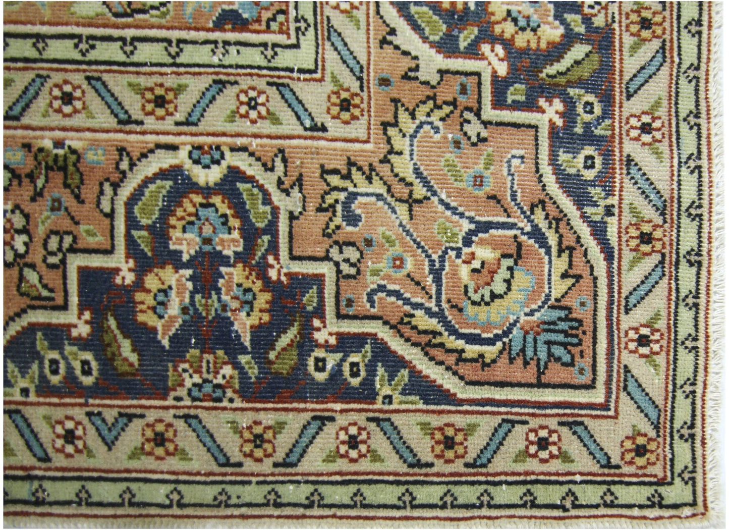 Handmade Vintage Turkish Kayseri Rug | 315 x 213 cm | 10'4" x 7' - Najaf Rugs & Textile