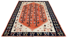 Handmade Vintage Turkish Sharkoy Kilim | 295 x 198 cm | 9'8" x 6'6" - Najaf Rugs & Textile