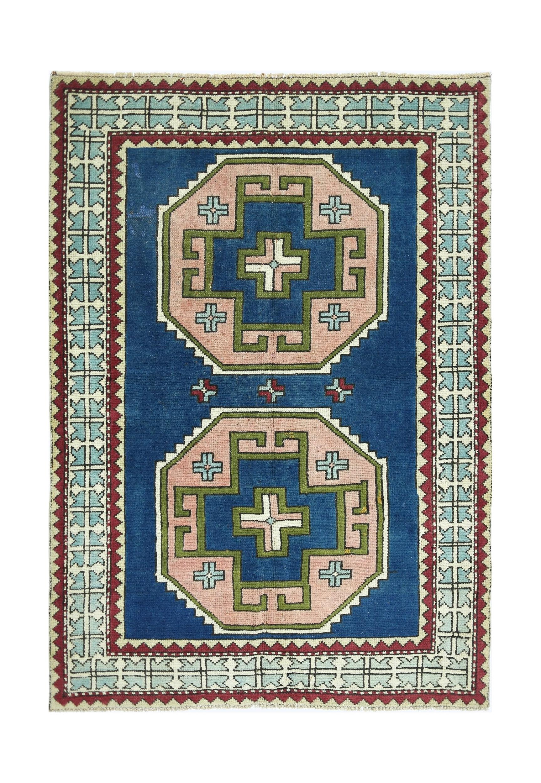 Vintage Turkish Milas Rug