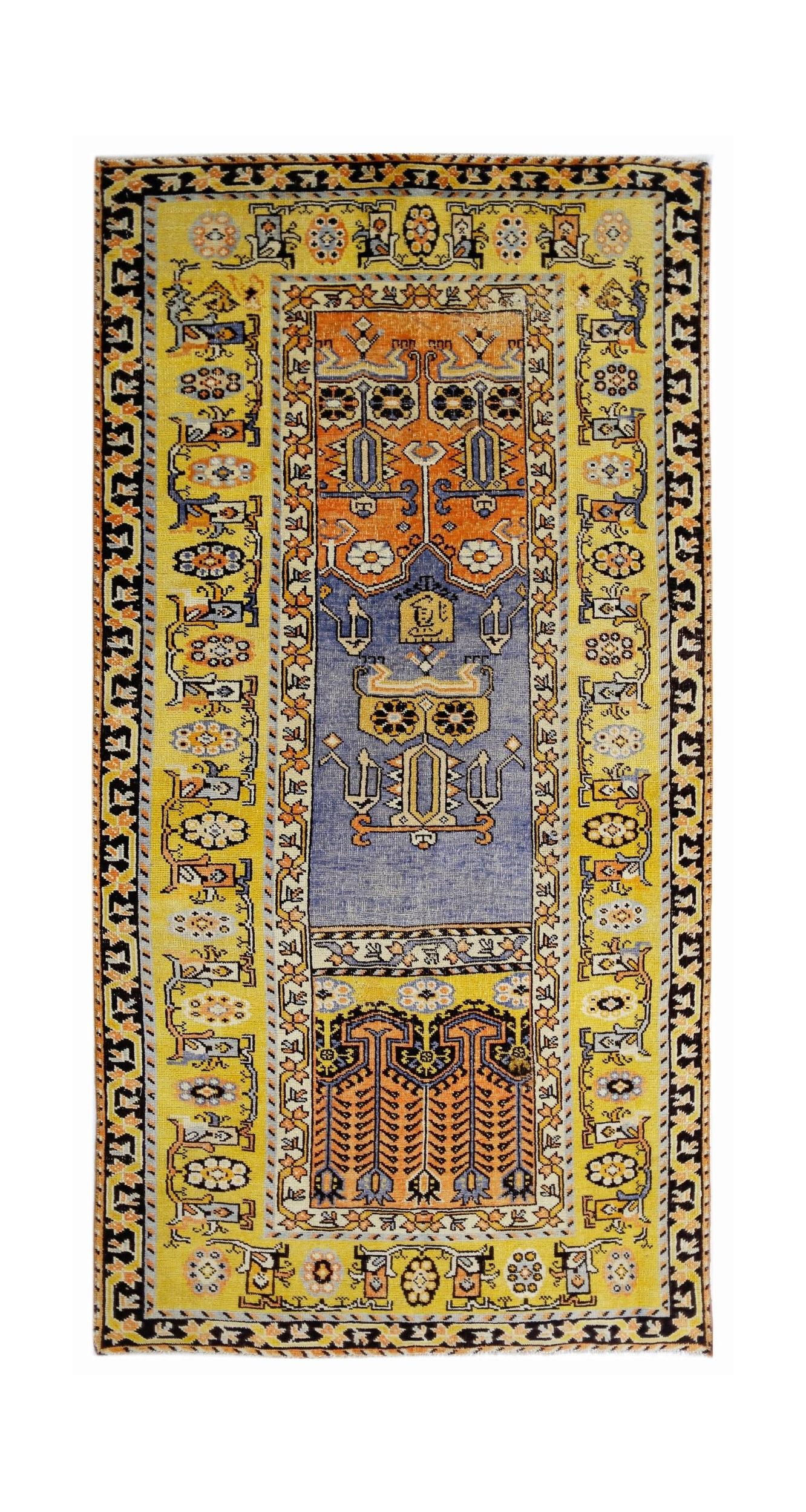 Vintage Turkish Milas Rug