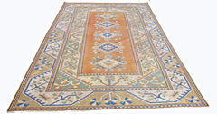 Handmade Vintage Turkish Milas Rug | 283 x 201 cm | 9'3" x 6'7" - Najaf Rugs & Textile