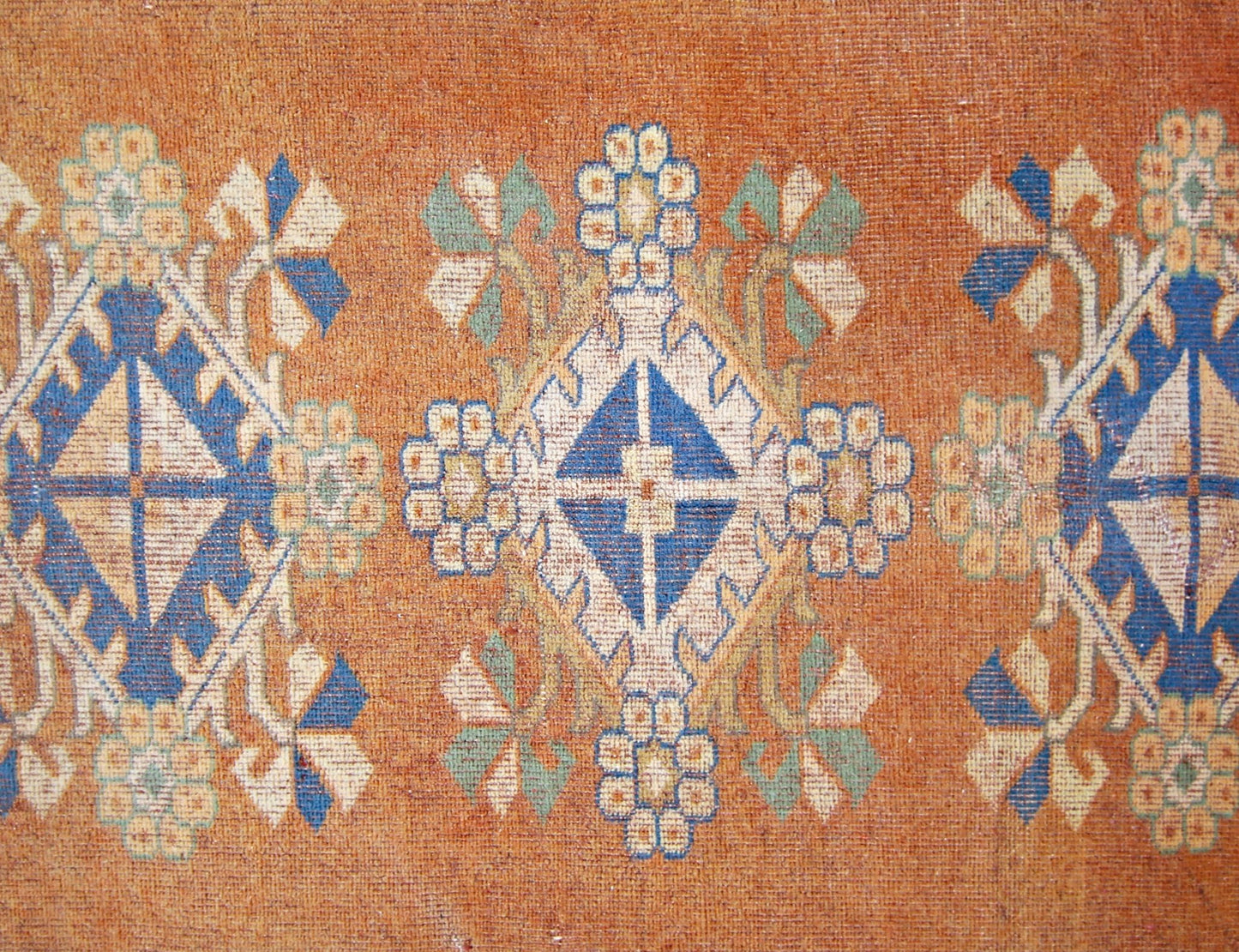 Handmade Vintage Turkish Milas Rug | 283 x 201 cm | 9'3" x 6'7" - Najaf Rugs & Textile