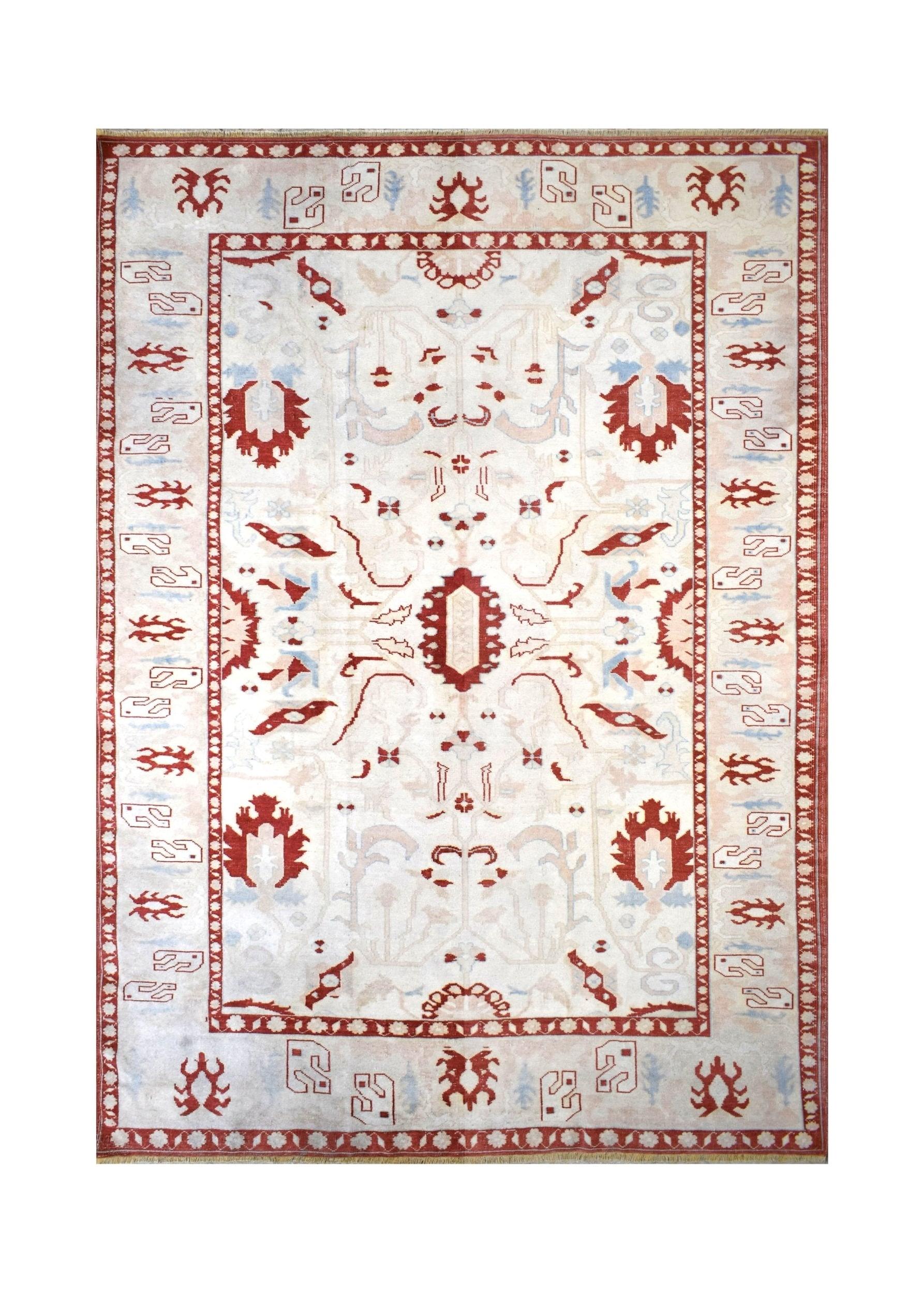 Vintage Turkish Oushak Rug
