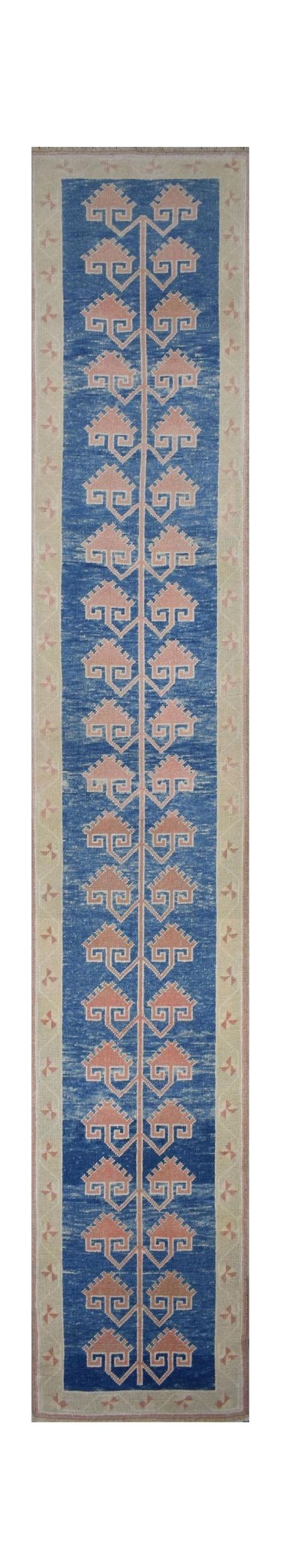Vintage Turkish Oushak Runner