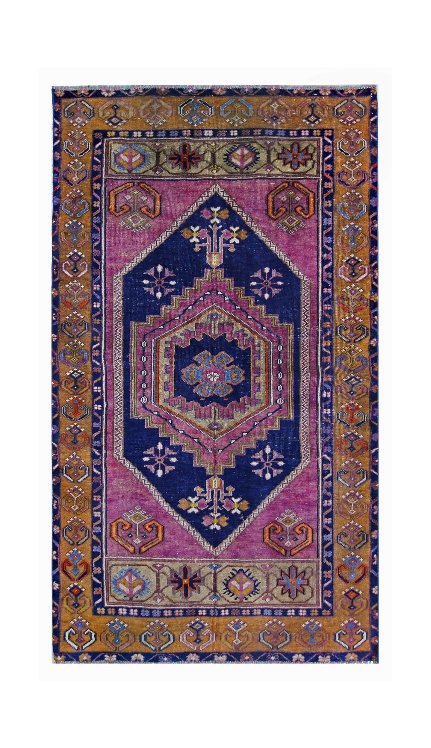 Vintage Turkish Taspinar Rug