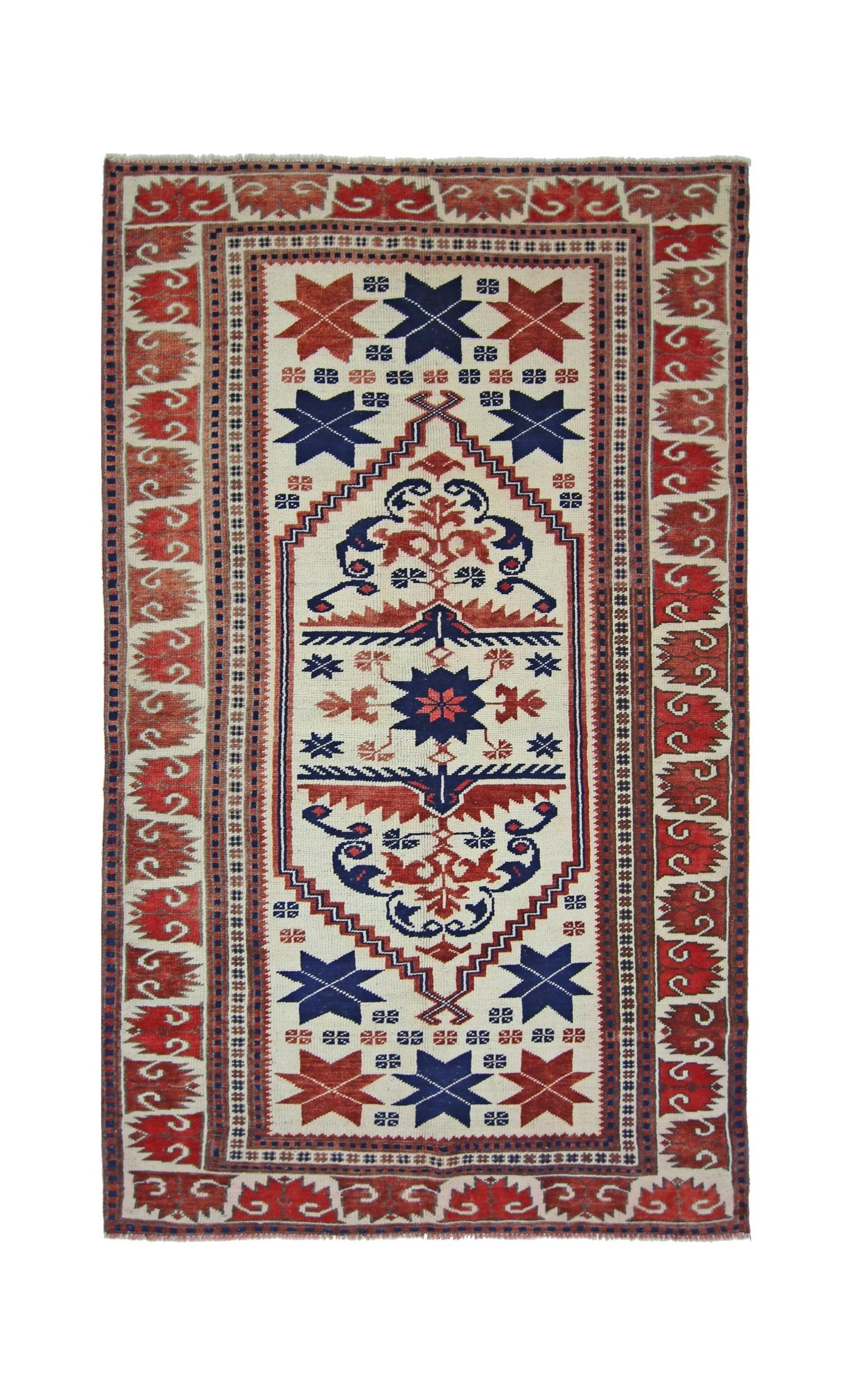 Vintage Turkish Yagcibedir Rug