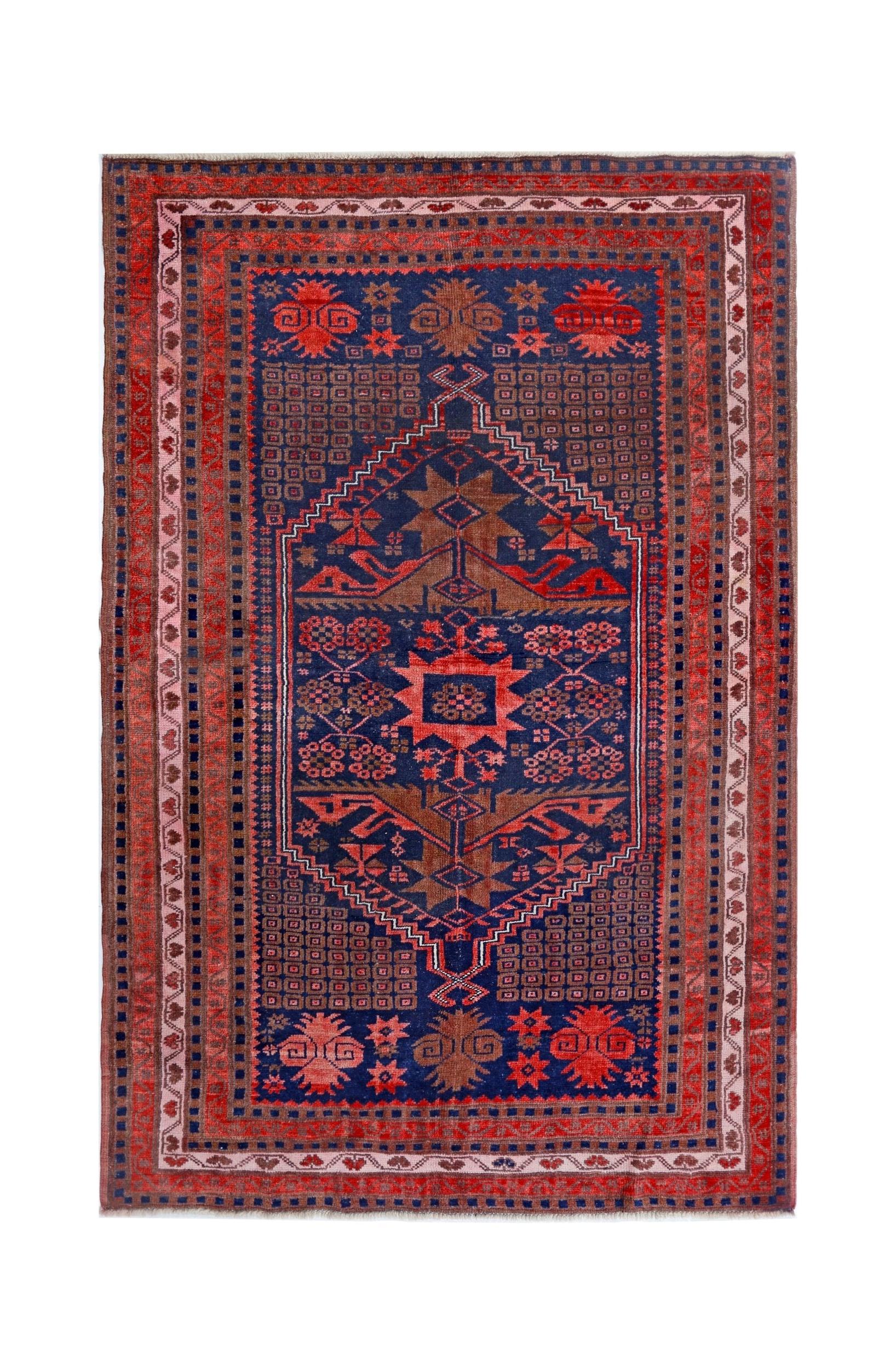 Vintage Turkish Yagcibedir Rug