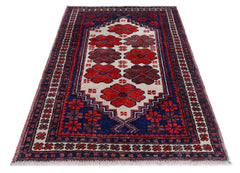 Handmade Vintage Turkish Yagcibedir Rug | 99 x 63 cm | 3'3" x 2'1" - Najaf Rugs & Textile