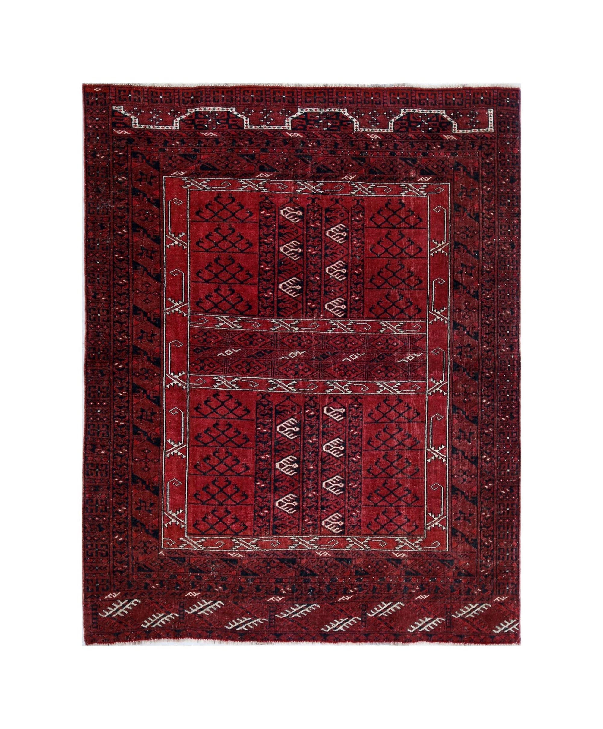 Vintage Turkmen Engsi Rug