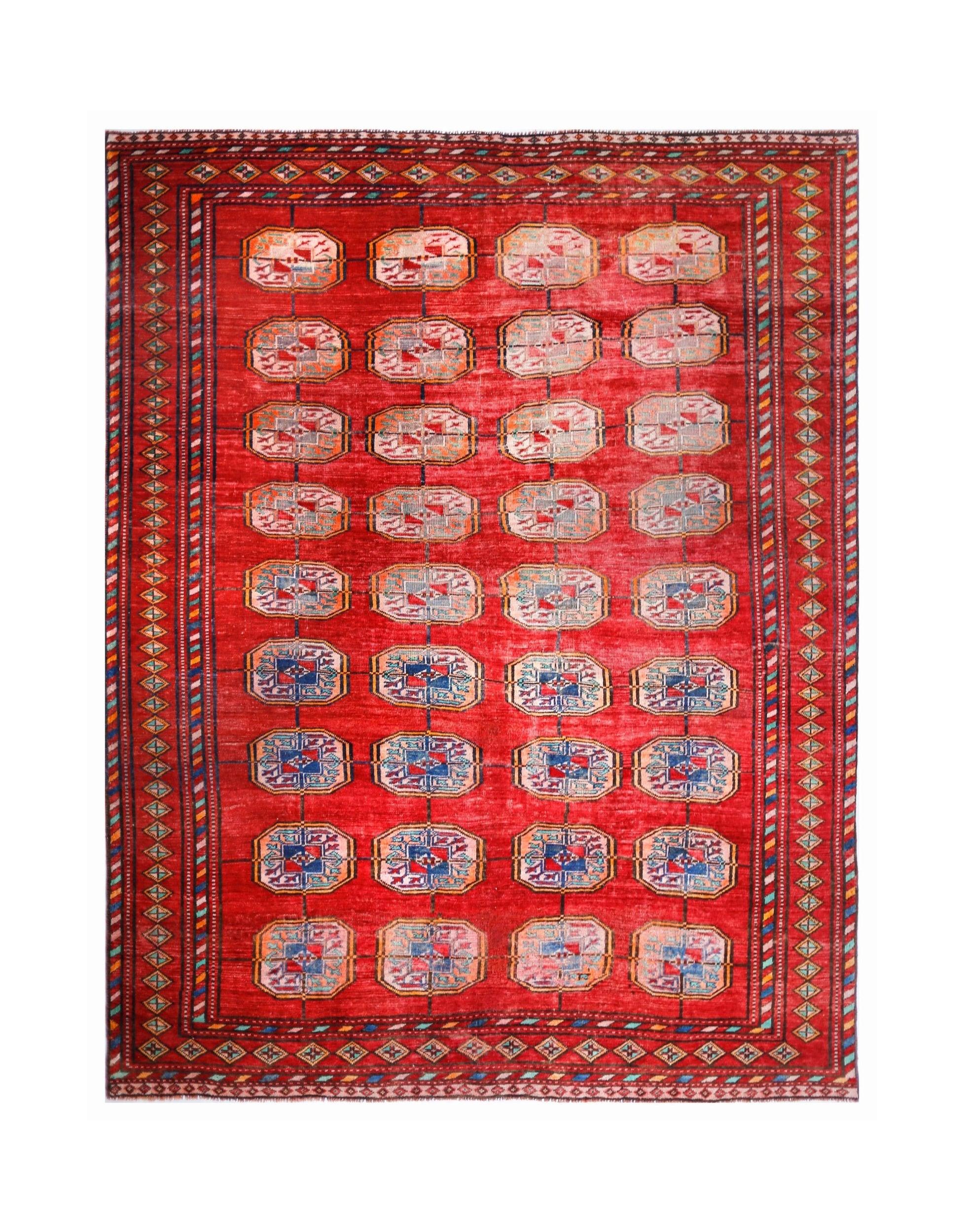 Vintage Turkmen Ersari Rug