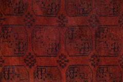 Handmade Vintage Afghan Turkmen Rug | 334 x 234 cm | 10'11" x 7'8" - Najaf Rugs & Textile