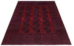 Handmade Vintage Afghan Turkmen Rug | 352 x 308 cm | 11'7" x 10'1" - Najaf Rugs & Textile