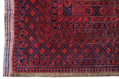 Handmade Vintage Afghan Turkmen Rug | 368 x 311 cm | 12'1" x 10'2" - Najaf Rugs & Textile