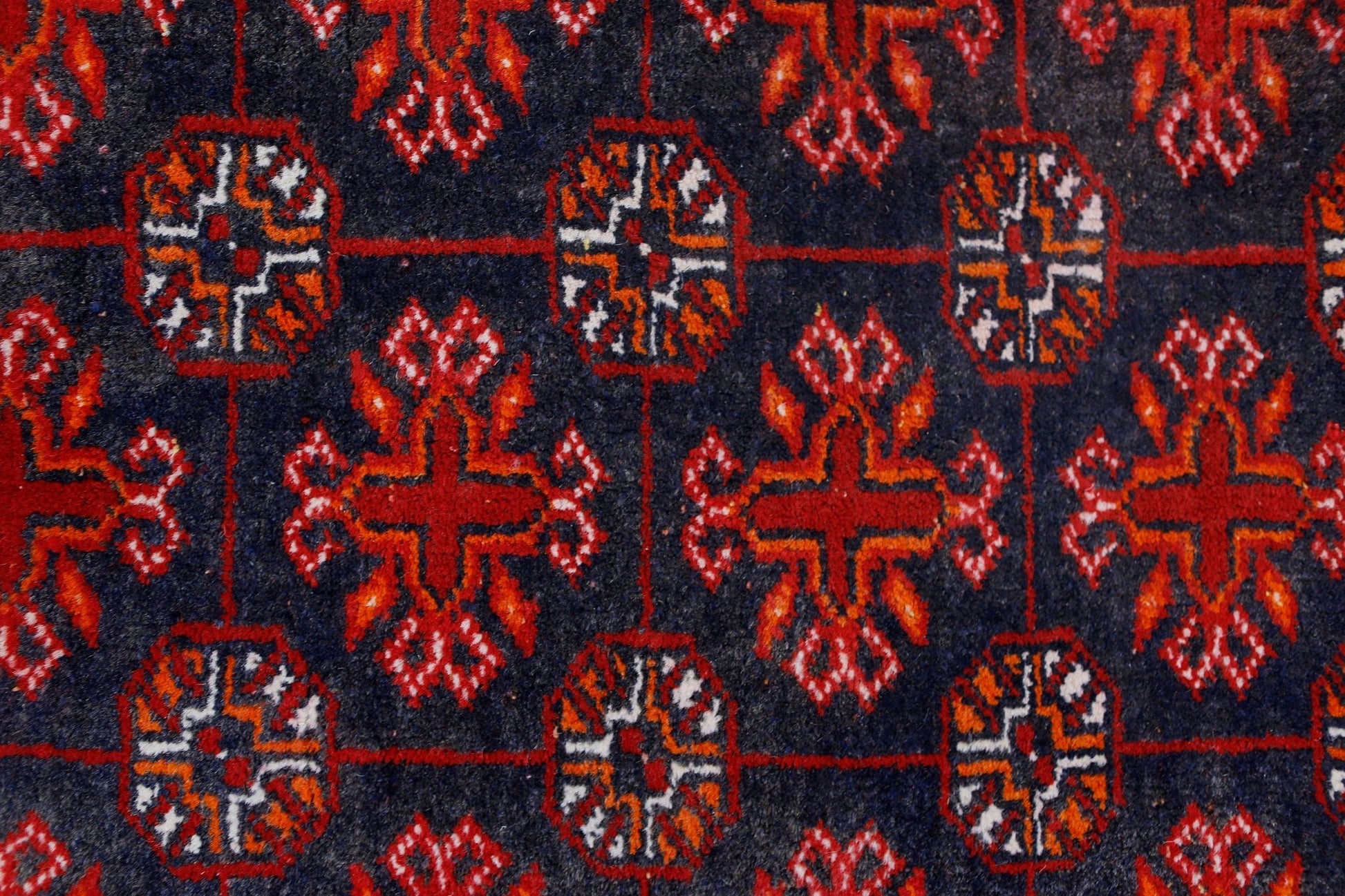 Handmade Afghan Turkmen Rug | 124 x 81 cm | 4'1" x 2'8" - Najaf Rugs & Textile
