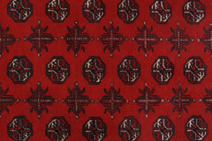 Handmade Afghan Turkmen Rug | 135 x 103 cm | 4'5" x 3'5" - Najaf Rugs & Textile