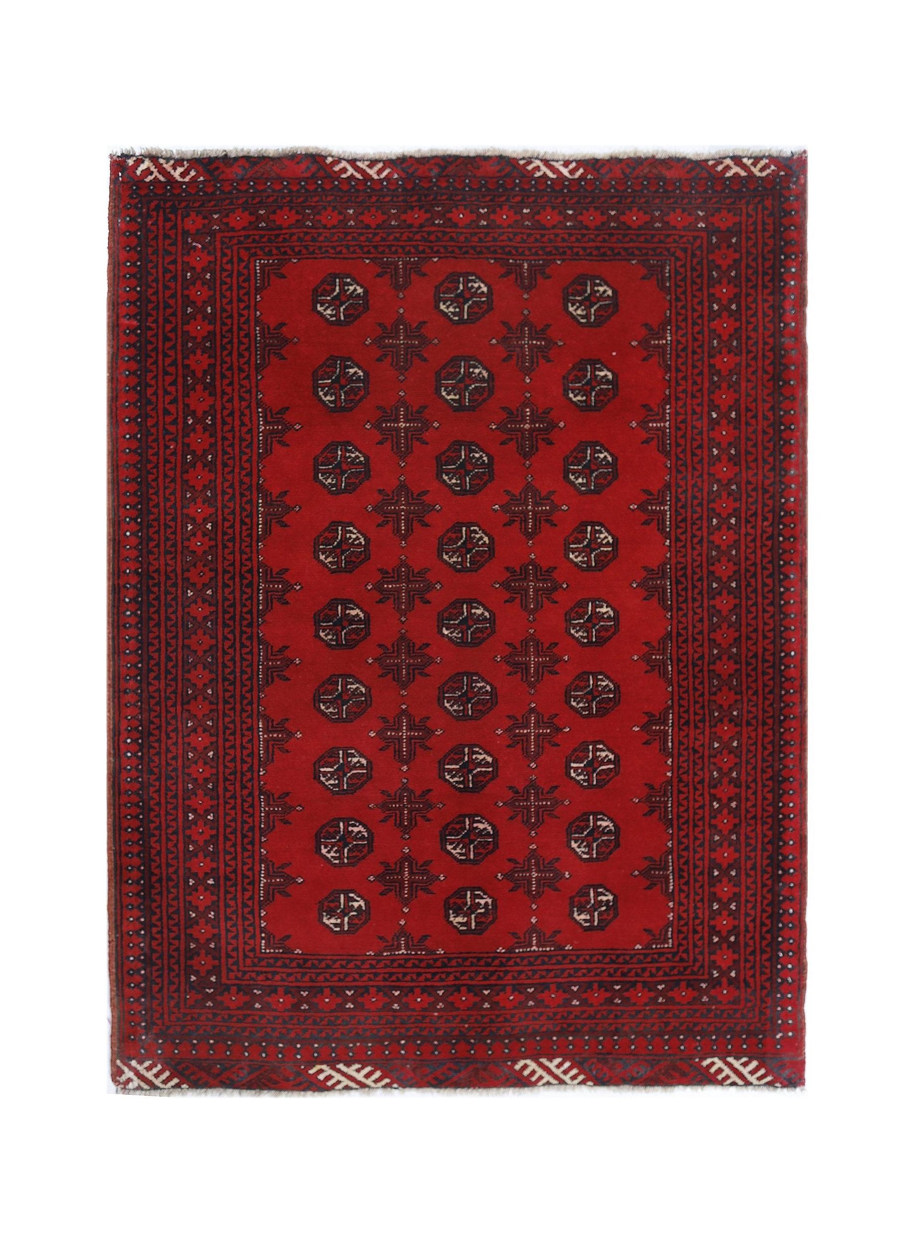 Vintage Turkmen Mauri Rug