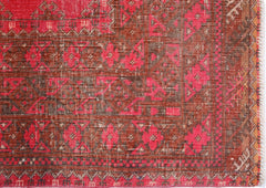 Handmade Vintage Afghan Turkmen Rug | 188 x 102 cm | 6'2" x 3'4" - Najaf Rugs & Textile