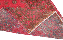 Handmade Vintage Afghan Turkmen Rug | 188 x 102 cm | 6'2" x 3'4" - Najaf Rugs & Textile