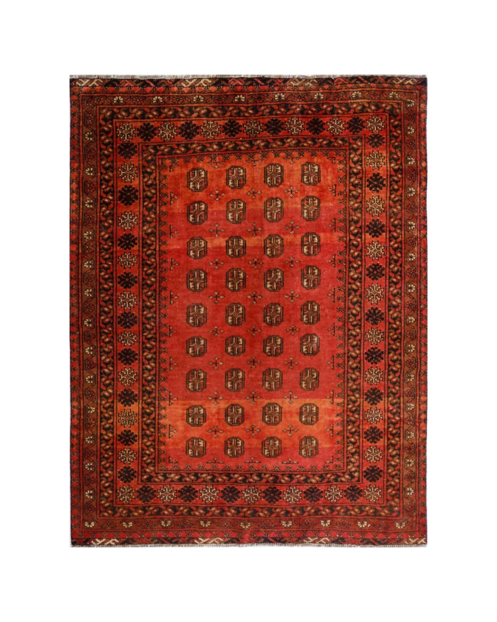 Vintage Turkmen Mauri Rug