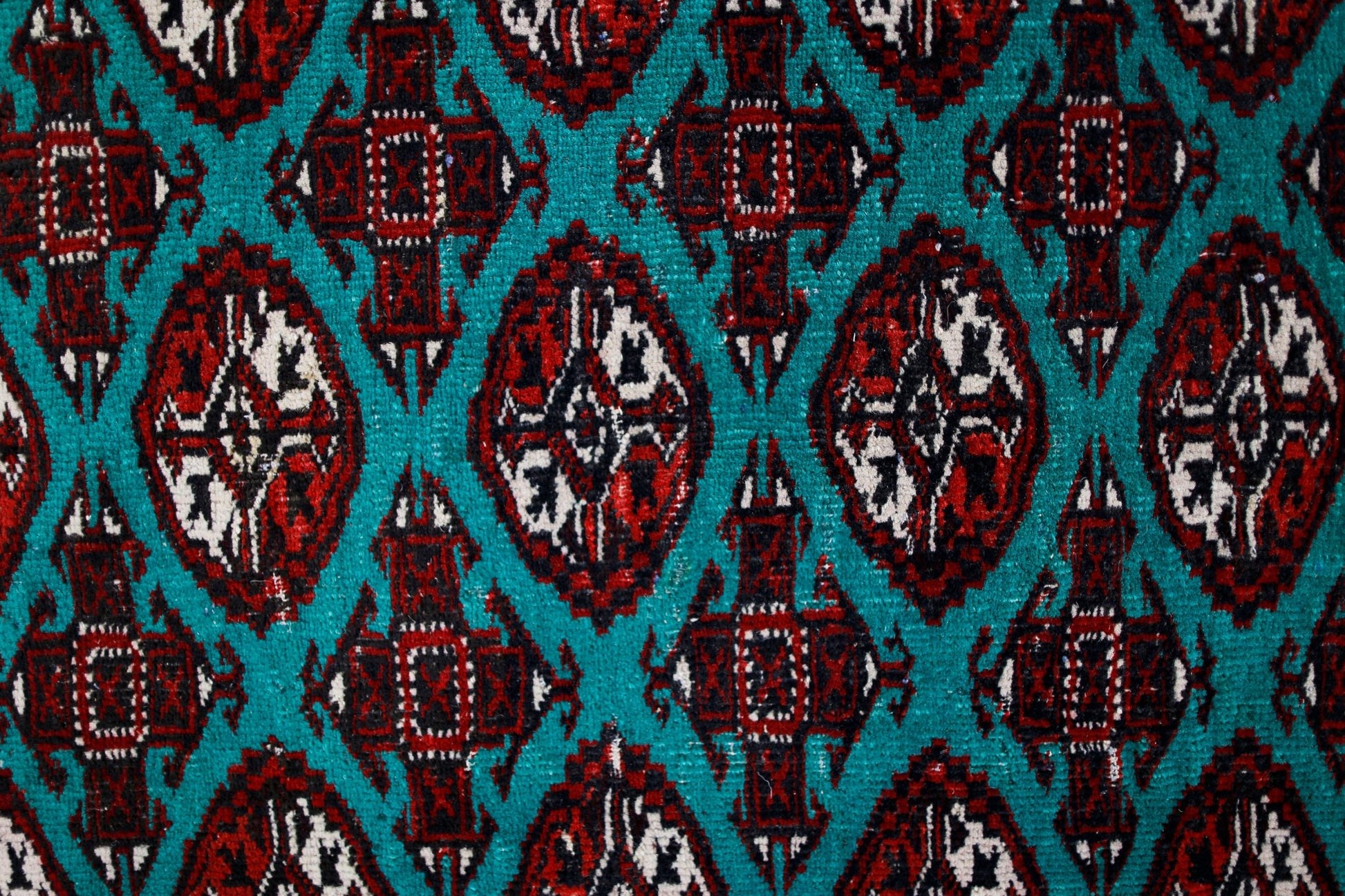 Handmade Vintage Princess Bokhara Rug | 111 x 97 cm | 3'8" x 3'2" - Najaf Rugs & Textile