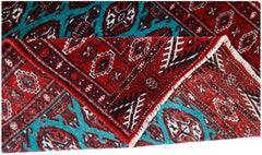 Handmade Vintage Princess Bokhara Rug | 111 x 97 cm | 3'8" x 3'2" - Najaf Rugs & Textile