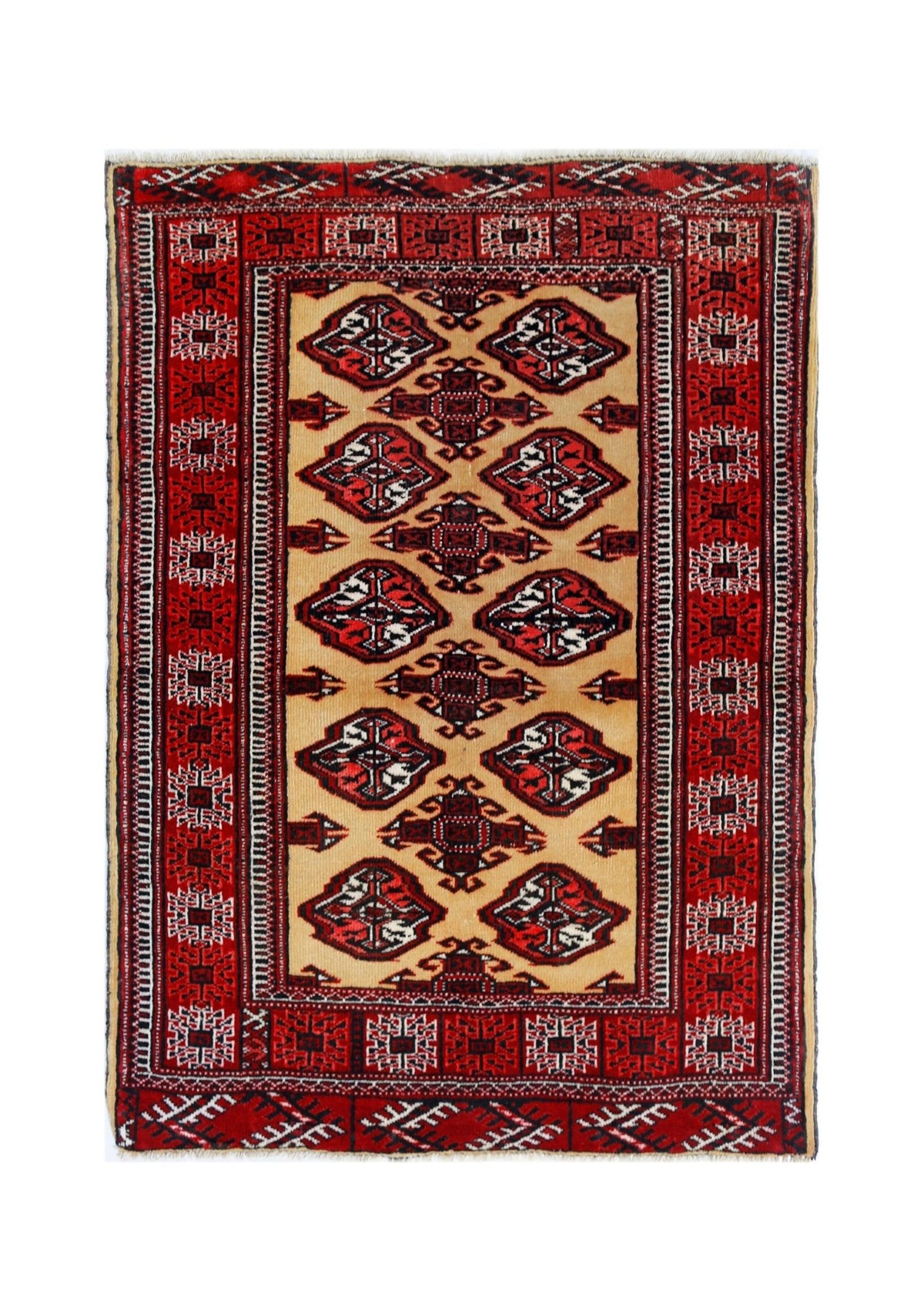Vintage Turkmen Tekke Rug