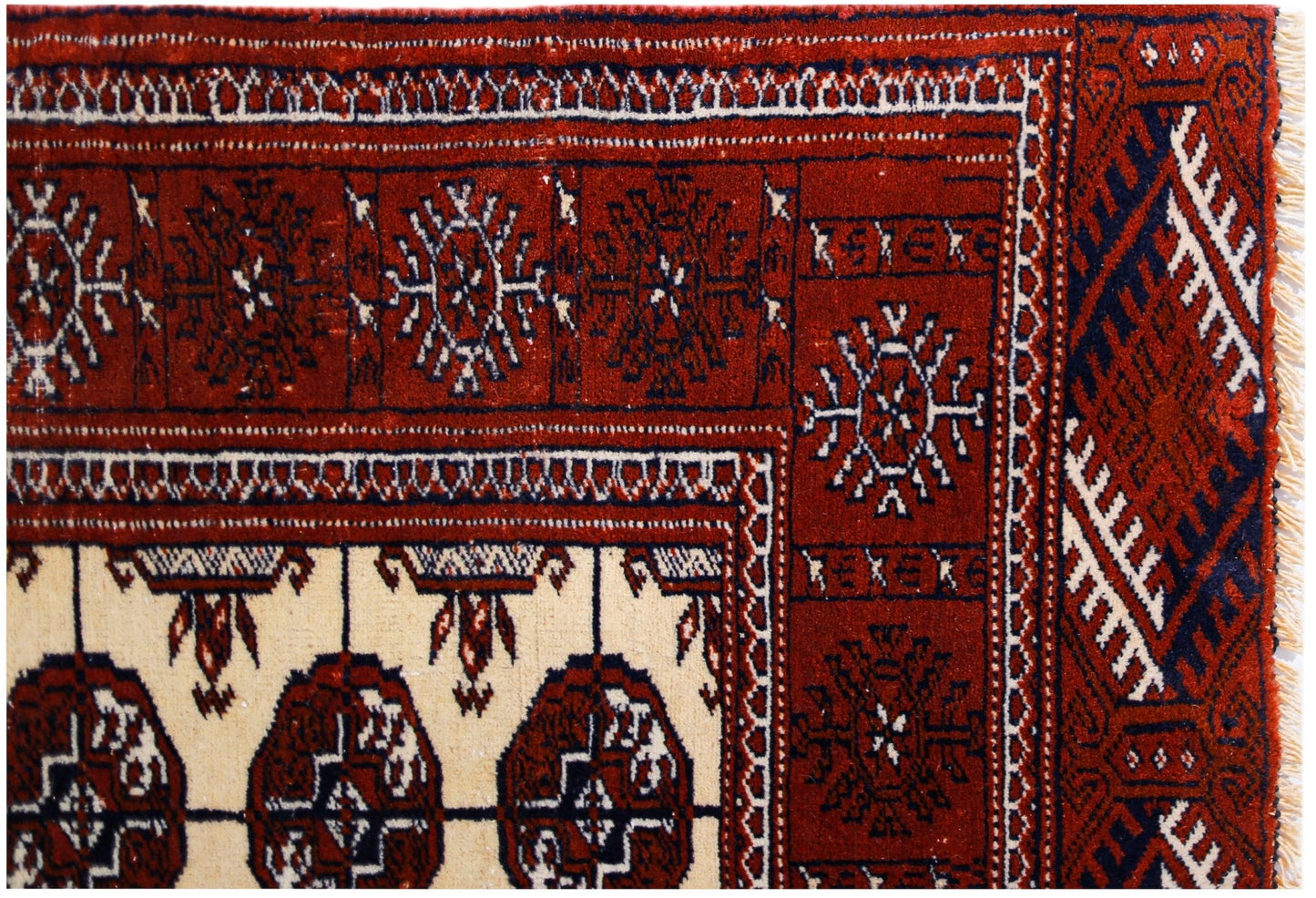 Handmade Vintage Princess Bokhara Rug | 141 x 95 cm | 4'8" x 3'1" - Najaf Rugs & Textile